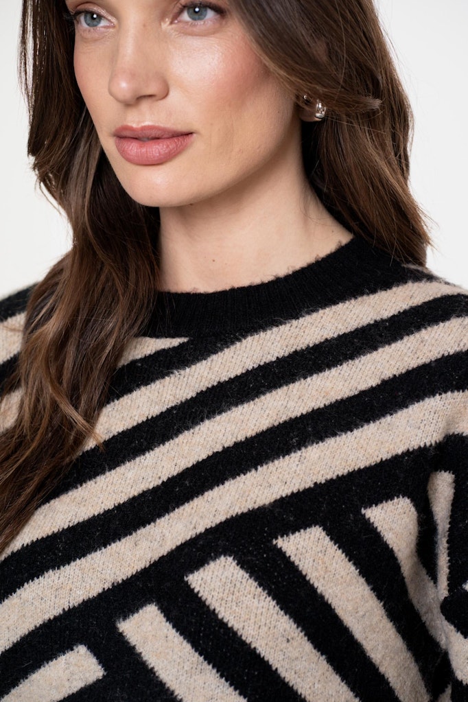 Pullover Stripes - Ecru Dessin