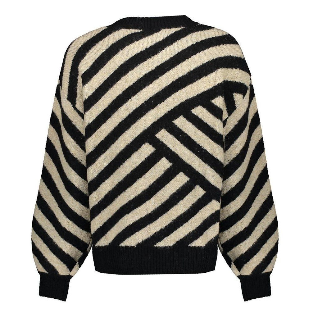 Pullover Stripes - Ecru Dessin
