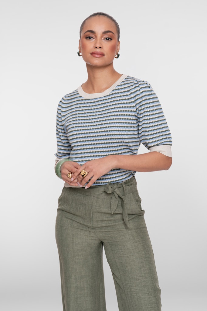 Pull Stripe Lrx - Ecru Dessin