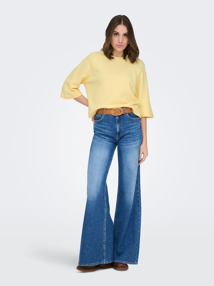 Onlsimoni 3/4 Pullover Knt Noos - Geel
