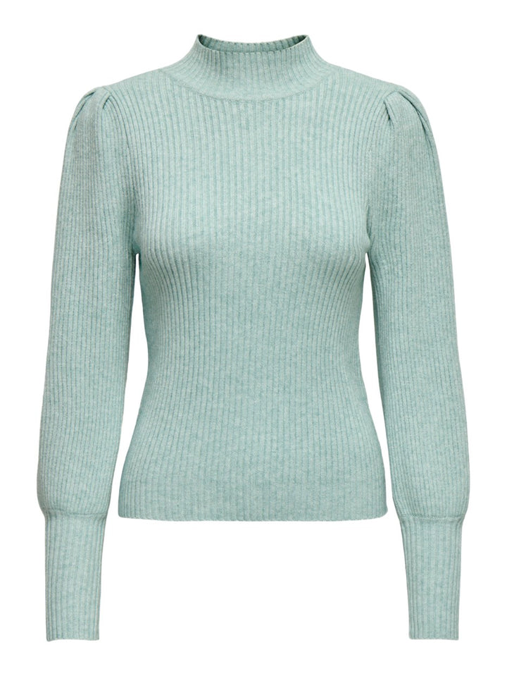 Onlkatia L/s Highneck Pullover Knt - Mint