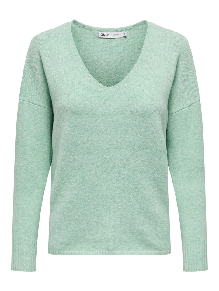 Onlrica Life L/s V-neck Pullo Knt N - Mint