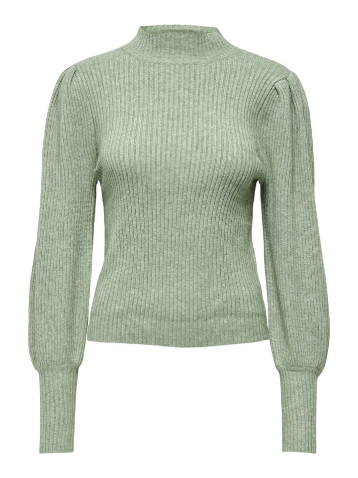 Onlkatia L/s Highneck Pullover Knt - Mint