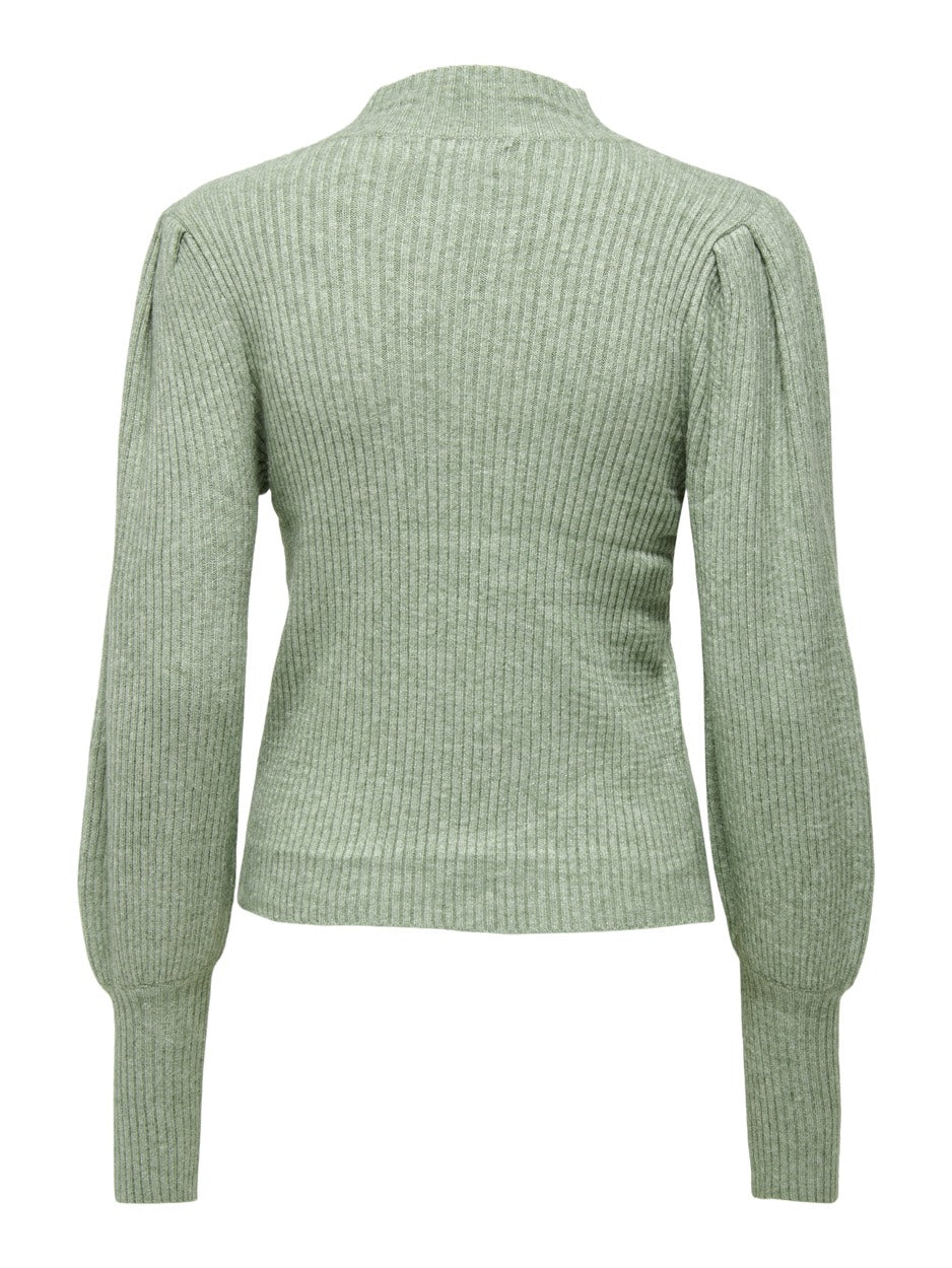 Onlkatia L/s Highneck Pullover Knt - Mint