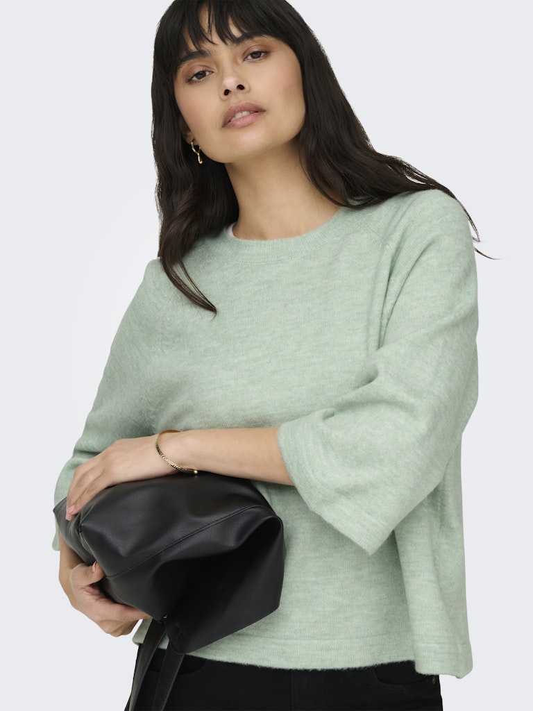 Onlsimoni 3/4 Pullover Knt Noos - Mint