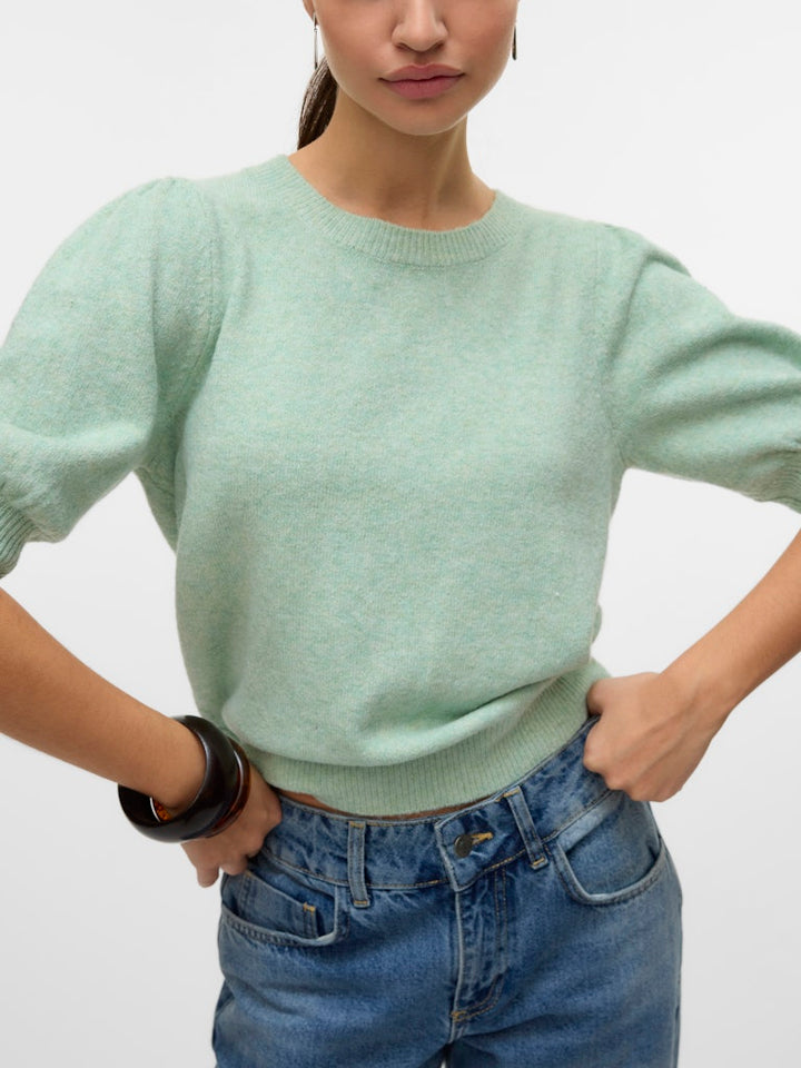 Vmdoffy 2/4 O-neck Pullover Ga Noos - Mint