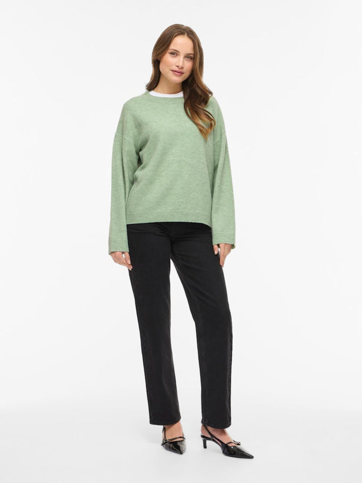 Viliga L/s O-neck Knit Top - Noos - Mint