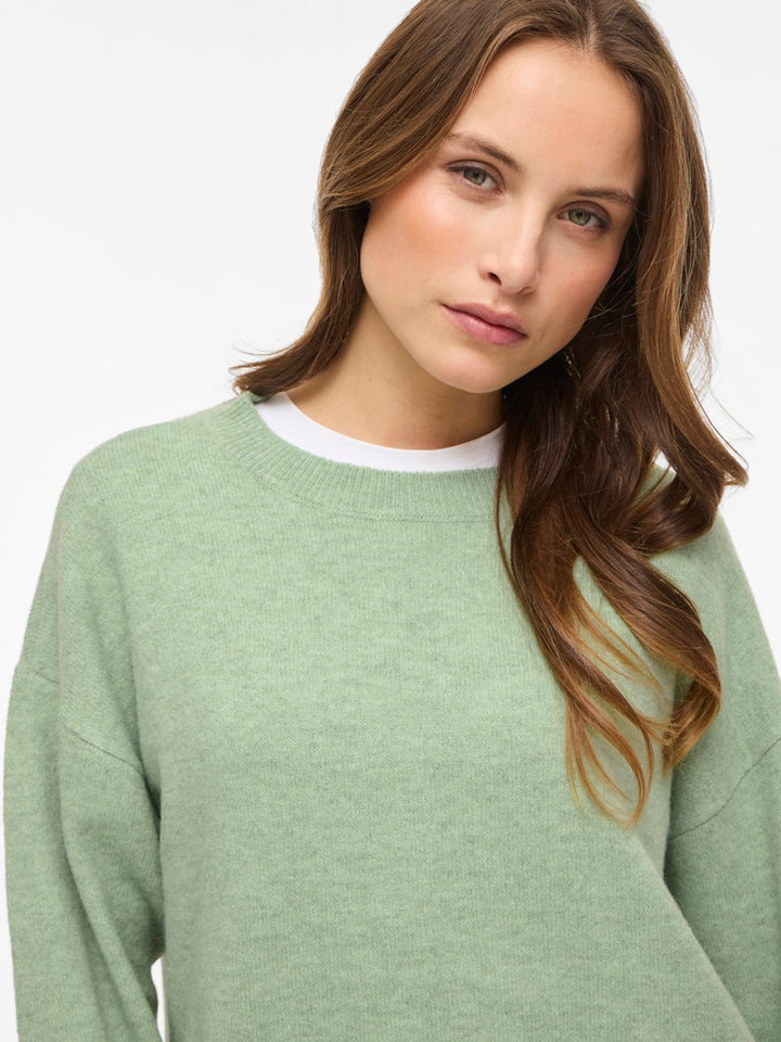 Viliga L/s O-neck Knit Top - Noos - Mint