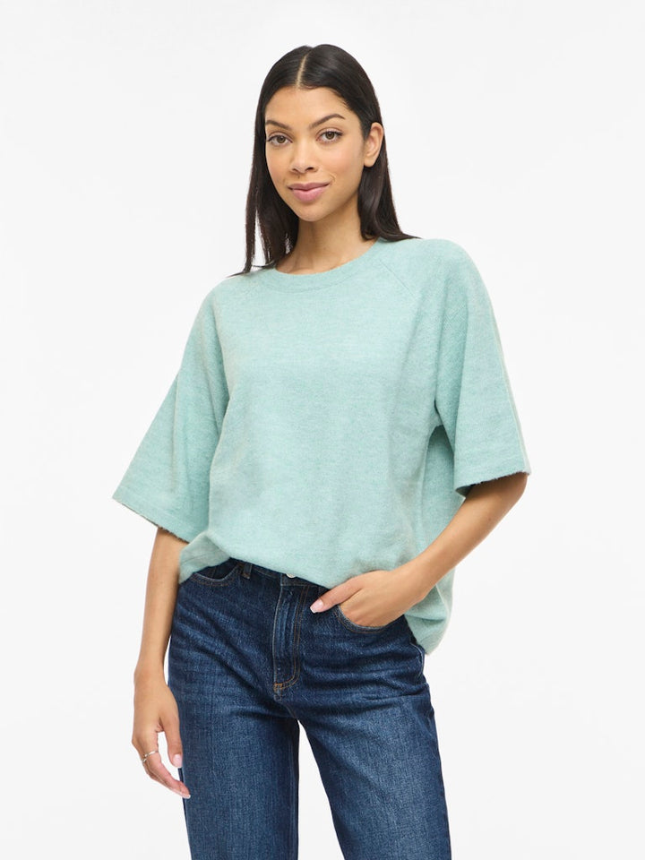 Viliga 2/4 O-neck Knit Top - Noos - Mint