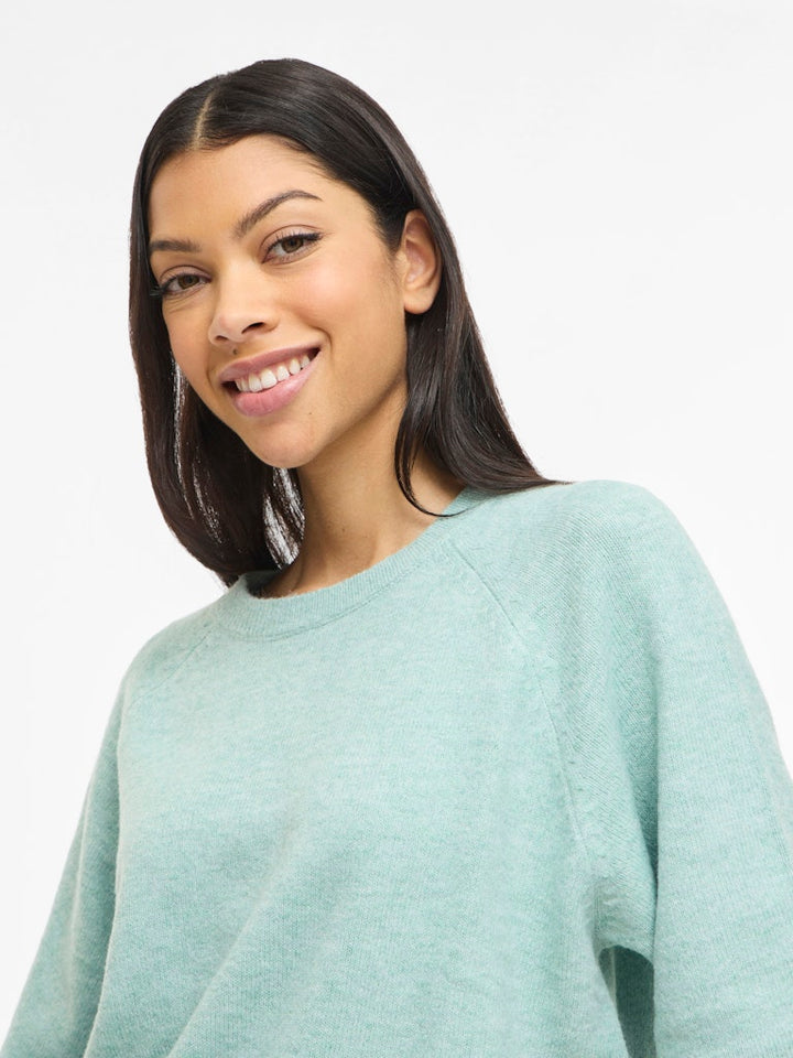 Viliga 2/4 O-neck Knit Top - Noos - Mint