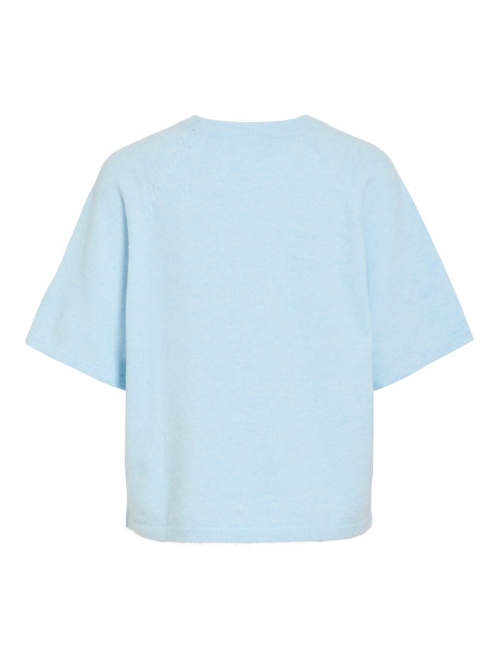 Viliga 2/4 O-neck Knit Top - Noos - Lichtblauw