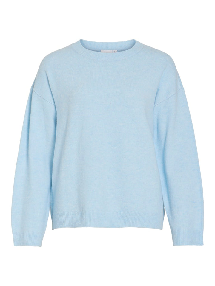 Viliga L/s O-neck Knit Top - Noos - Lichtblauw