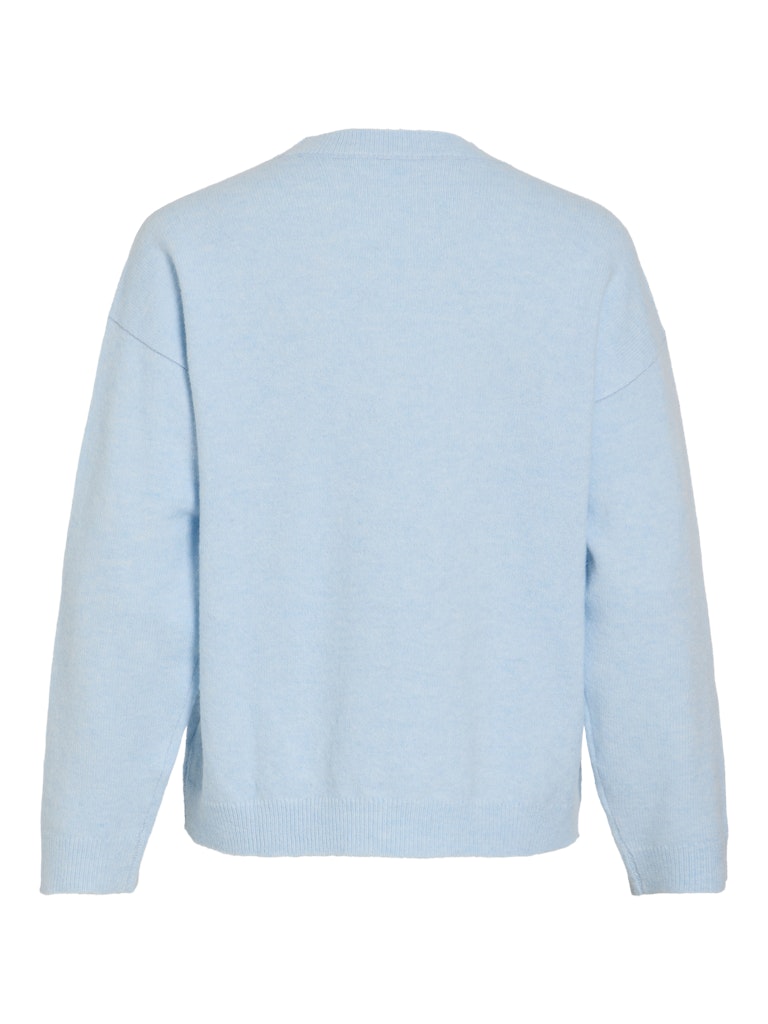 Viliga L/s O-neck Knit Top - Noos - Lichtblauw