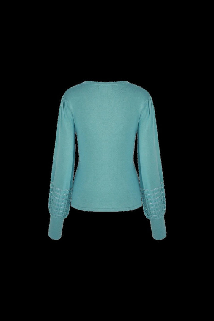 Marley Knitting Sweater - Aqua