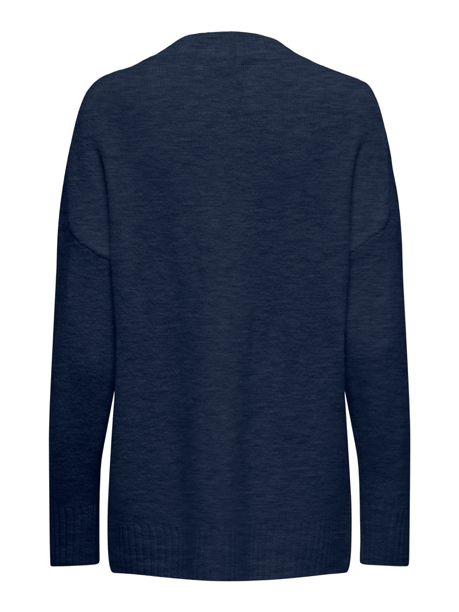 Onlnanjing L/s Pullover Knt Noos - Blauw Melee