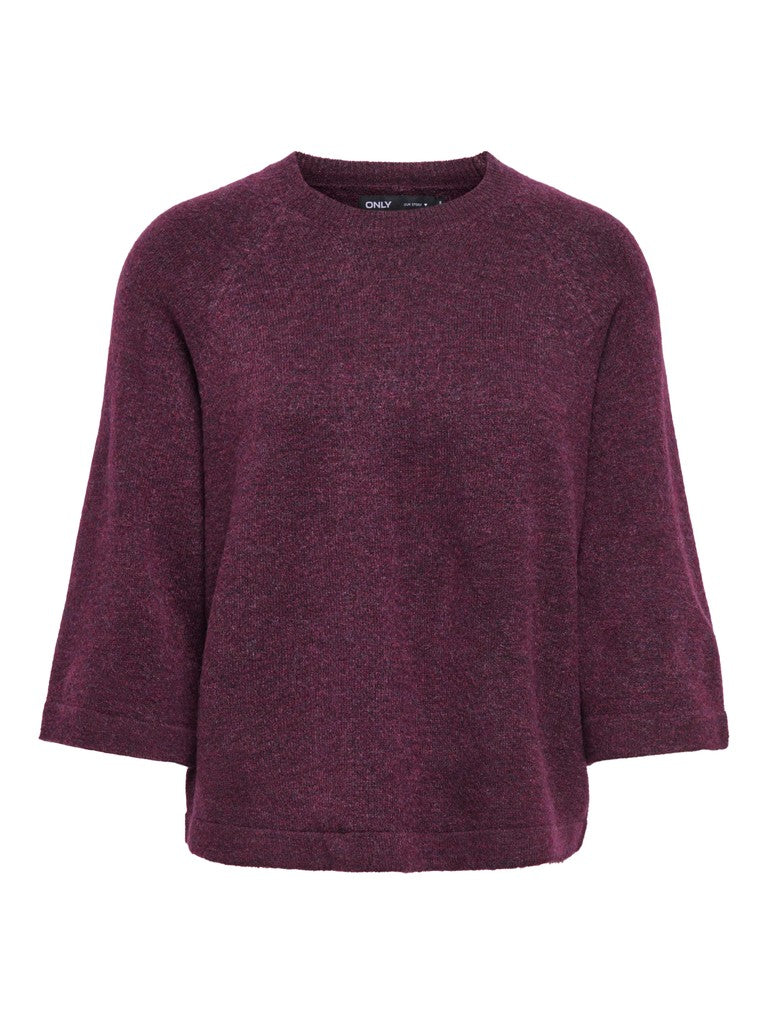 Onlsimoni 3/4 Pullover Knt Noos - Mauve
