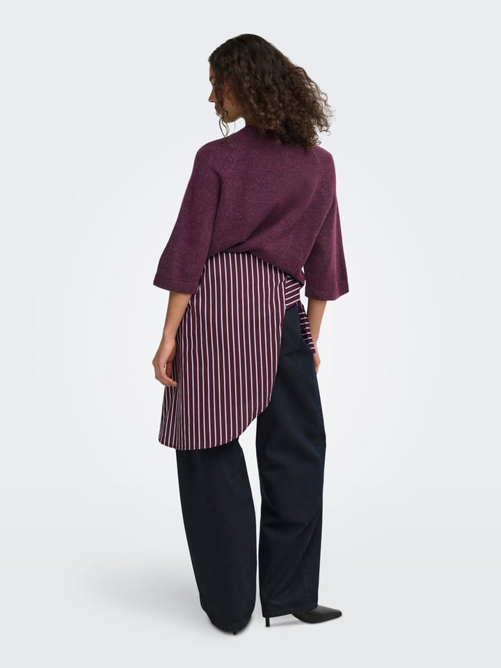 Onlsimoni 3/4 Pullover Knt Noos - Mauve