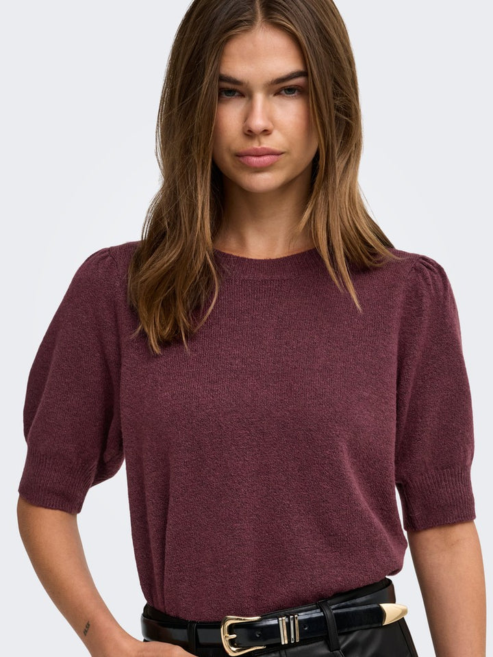 Onlrica Life 2/4 Pullover Knt Noos - Bordeaux