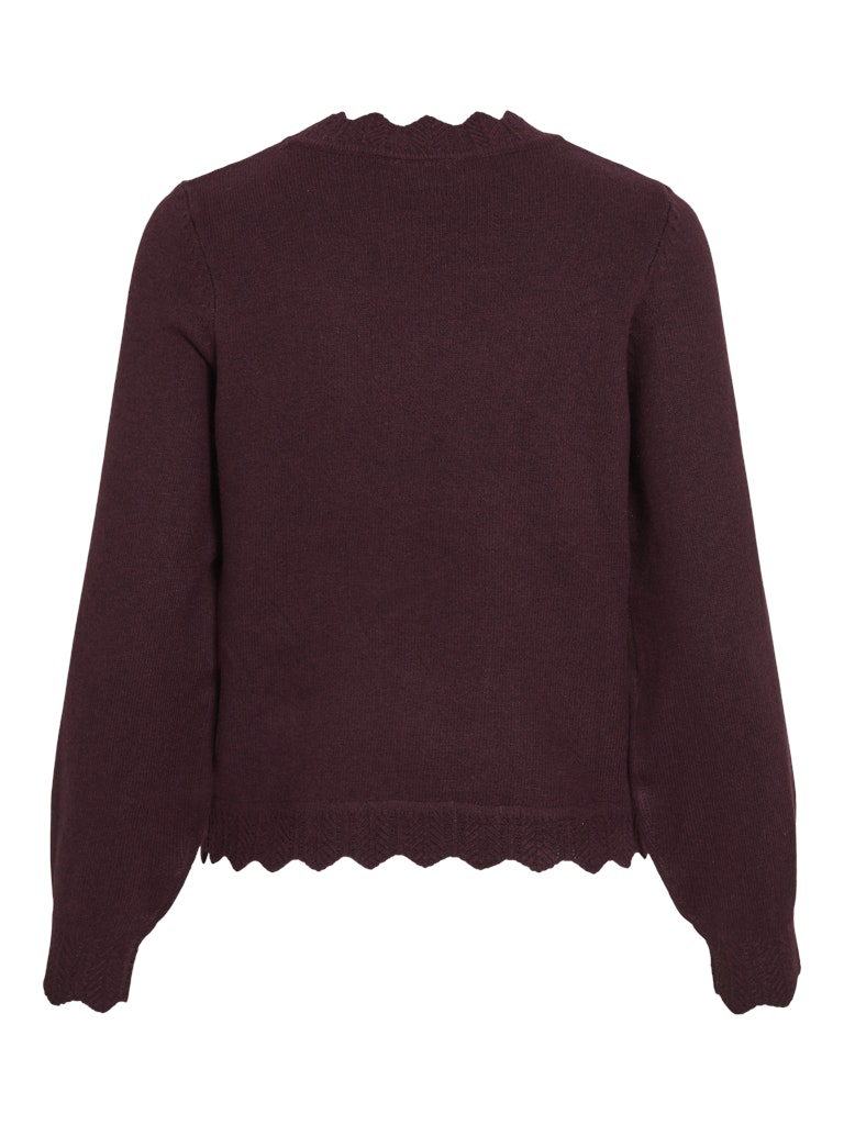 Vinikolina O-neck L/s Knit Top - Noos - Bordeaux