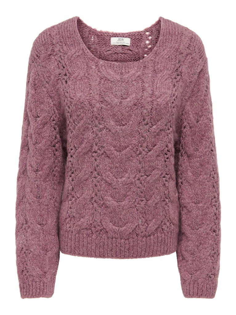 Jdydinea Kia L/s Structure Pullover Knt - Mauve