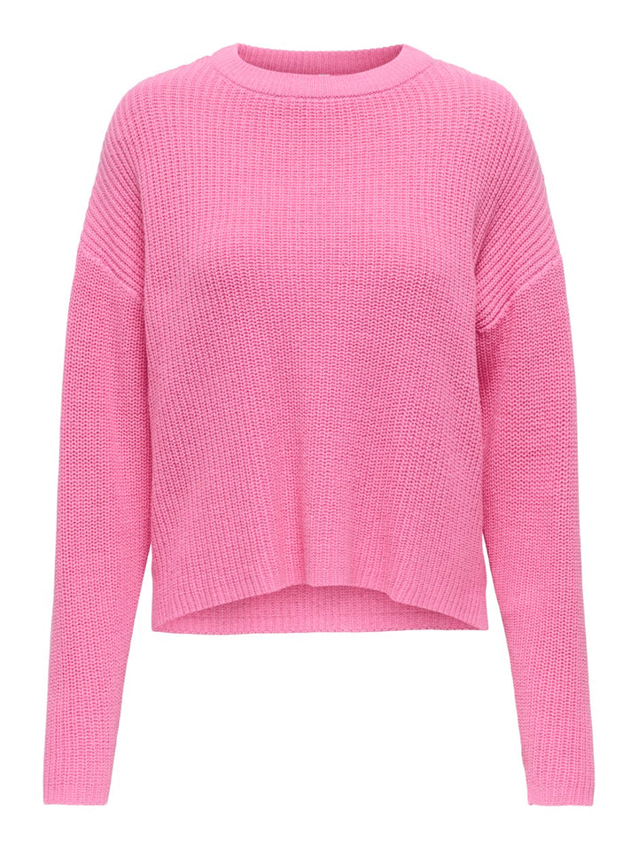 Onlluna Ls O-neck Pullover Knt - Roze