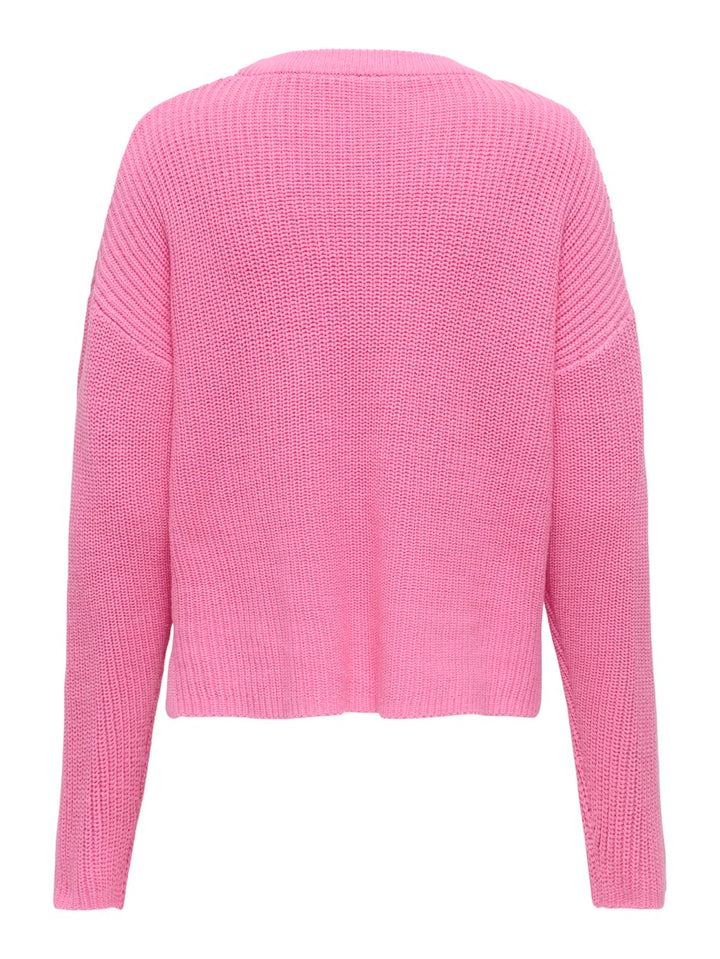 Onlluna Ls O-neck Pullover Knt - Roze