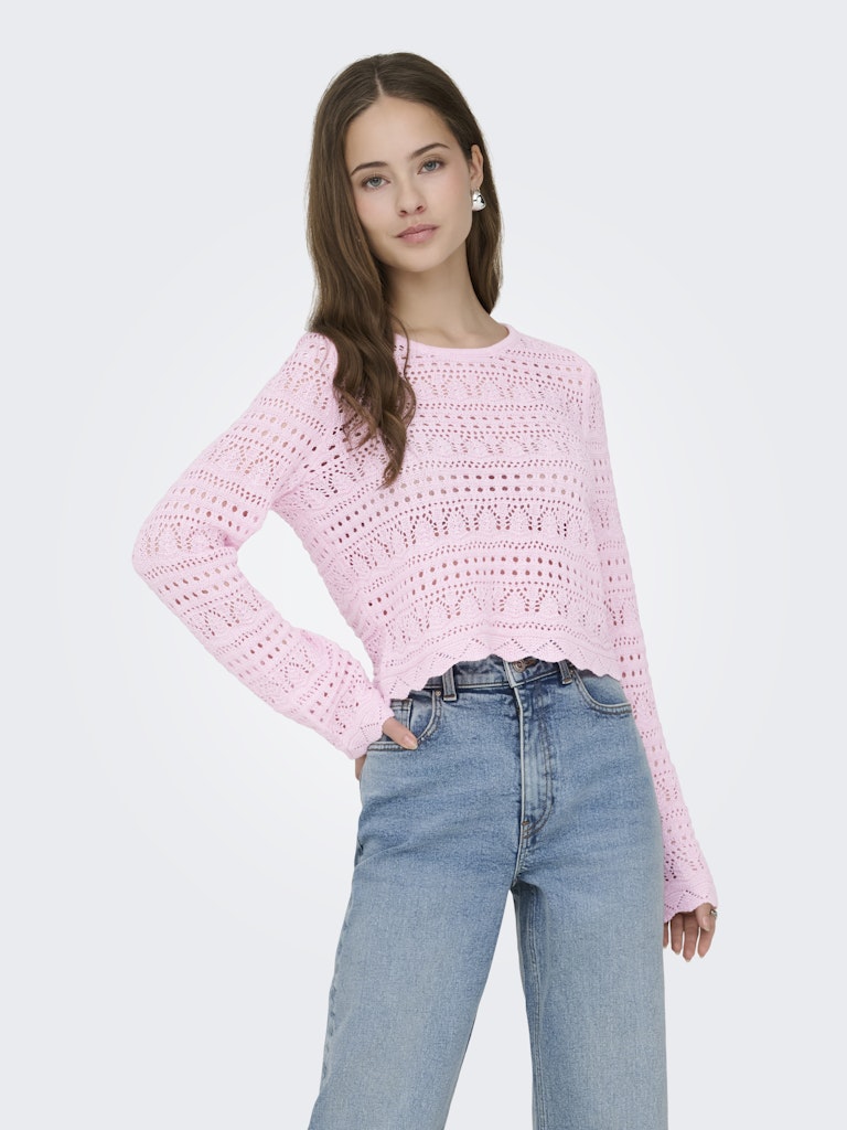 Onlelke Life Ls Pullover Knt Noos - Licht Roze