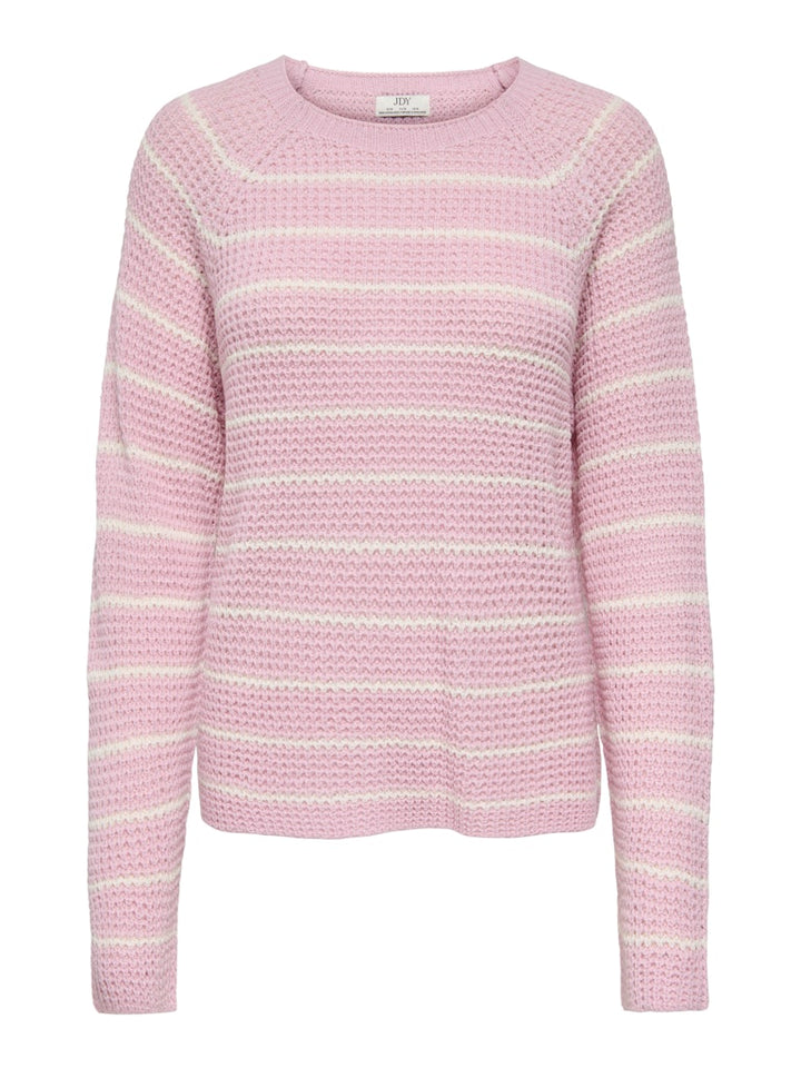 Jdyellen L/s Oneck Raglan Pullover Knt - Licht Roze