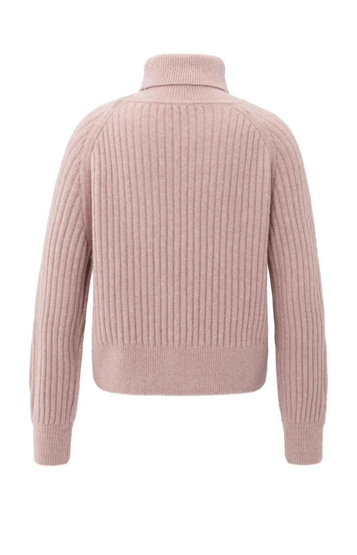 Sweater With Cable Detail - Oud Roze