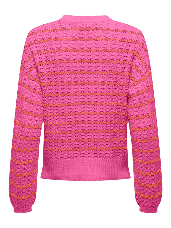 Onlasa Ls O-neck Cc Cs Knt - Roze Dessin