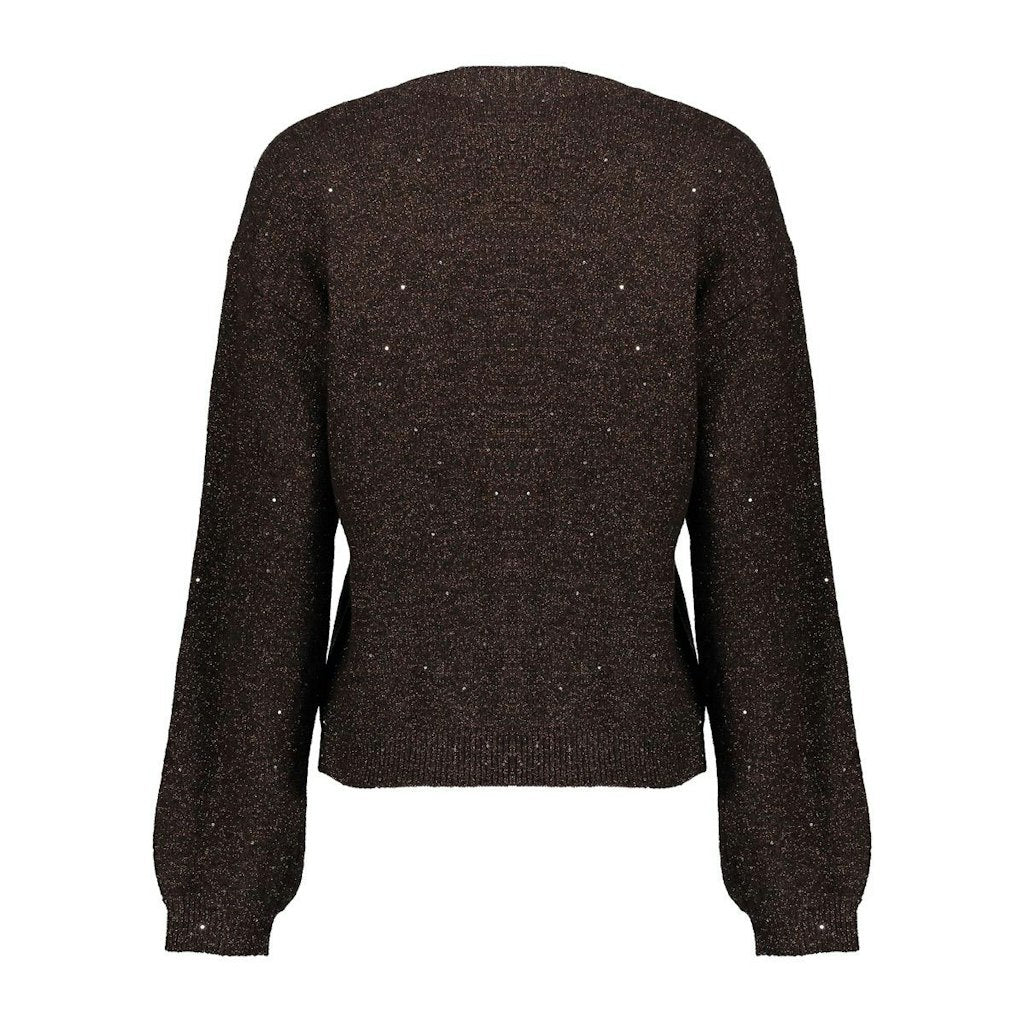 Pullover Lurex And Sequinces - Bruin