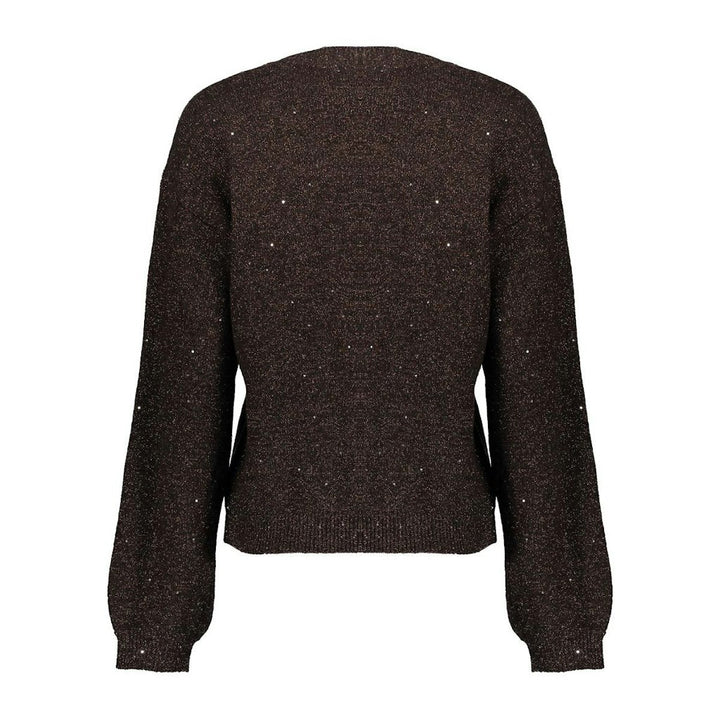 Pullover Lurex And Sequinces - Bruin