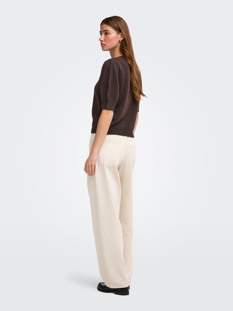 Onlrica Life 2/4 Pullover Knt Noos - Bruin