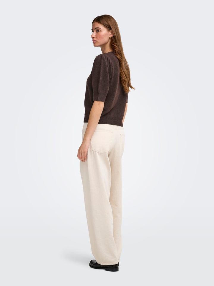 Onlrica Life 2/4 Pullover Knt Noos - Bruin