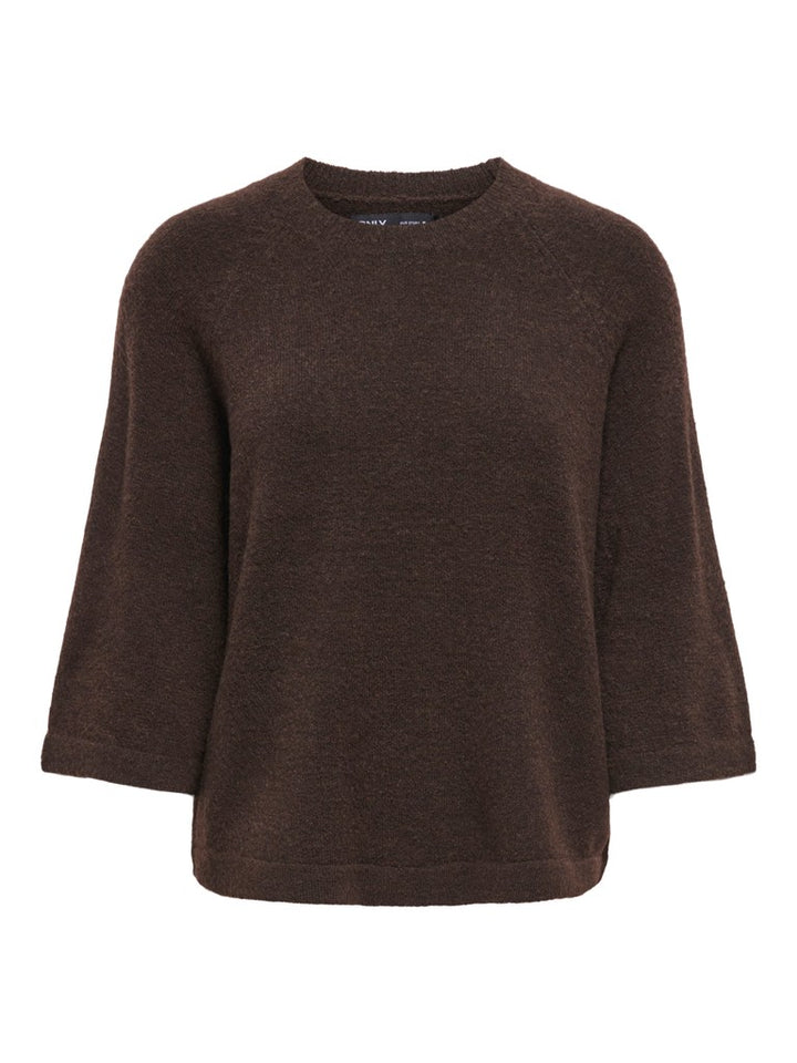 Onlsimoni 3/4 Pullover Knt Noos - Bruin