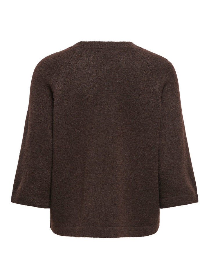 Onlsimoni 3/4 Pullover Knt Noos - Bruin