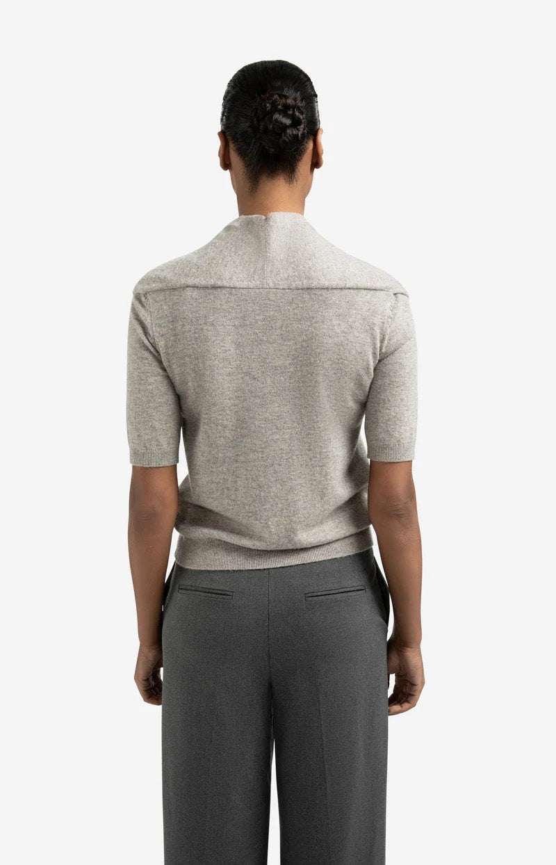 Short Sleeve Sweater With Fake - Bruin Melee