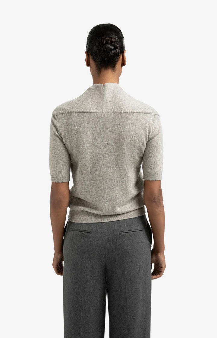 Short Sleeve Sweater With Fake - Bruin Melee