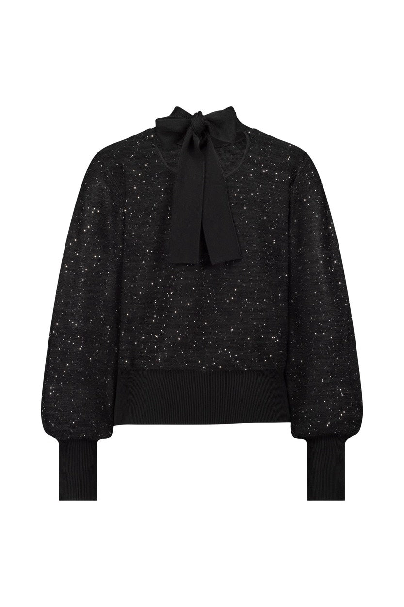 Mireille Sequins Pullover - Zwart