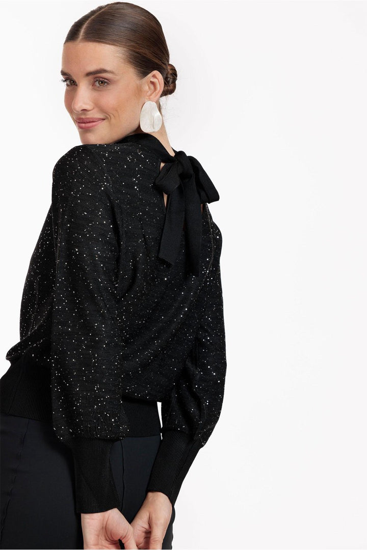 Mireille Sequins Pullover - Zwart