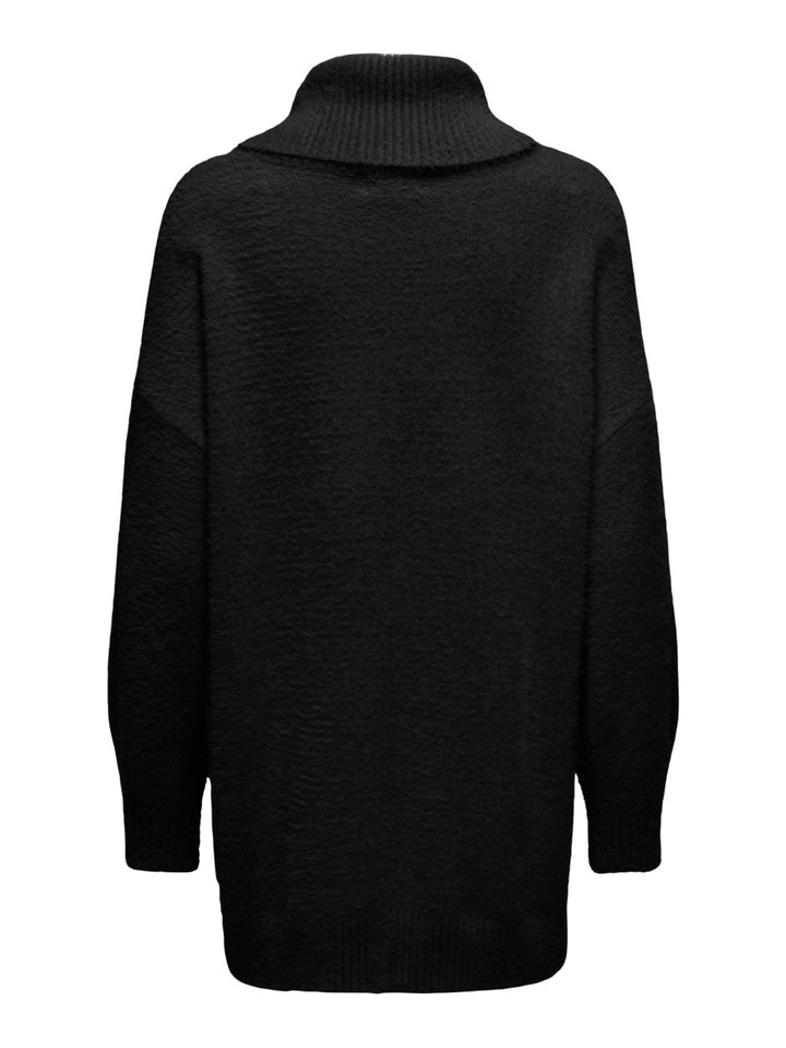 Onlpiumo Ls Loose Rollneck Cc Knt - Zwart