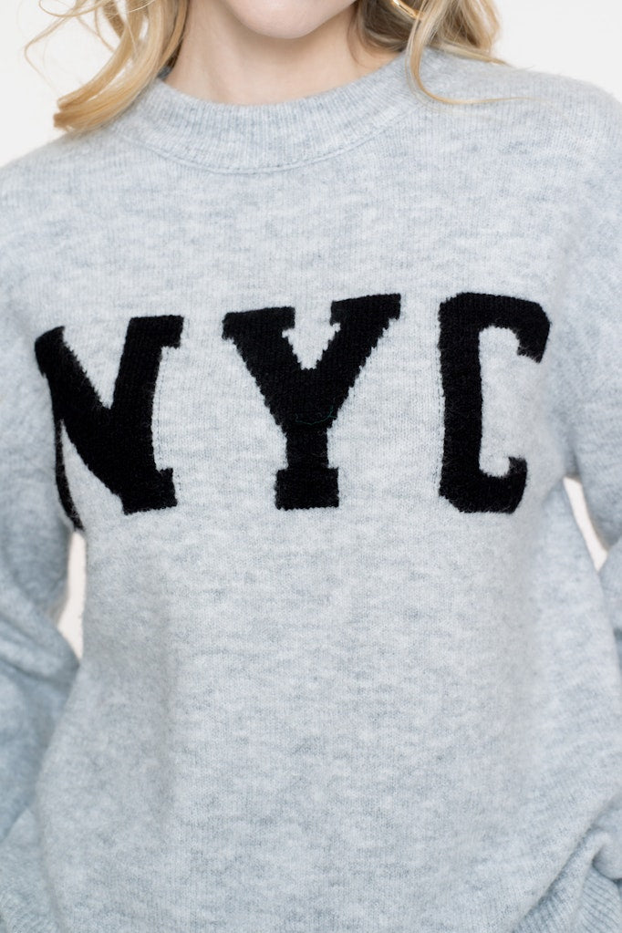 Pullover Nyc - Grijs Melee