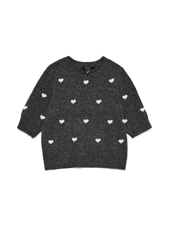 Vmdoffy Intarsia 2/4 O-nk Pullov Ga Noos - Grijs Dessin