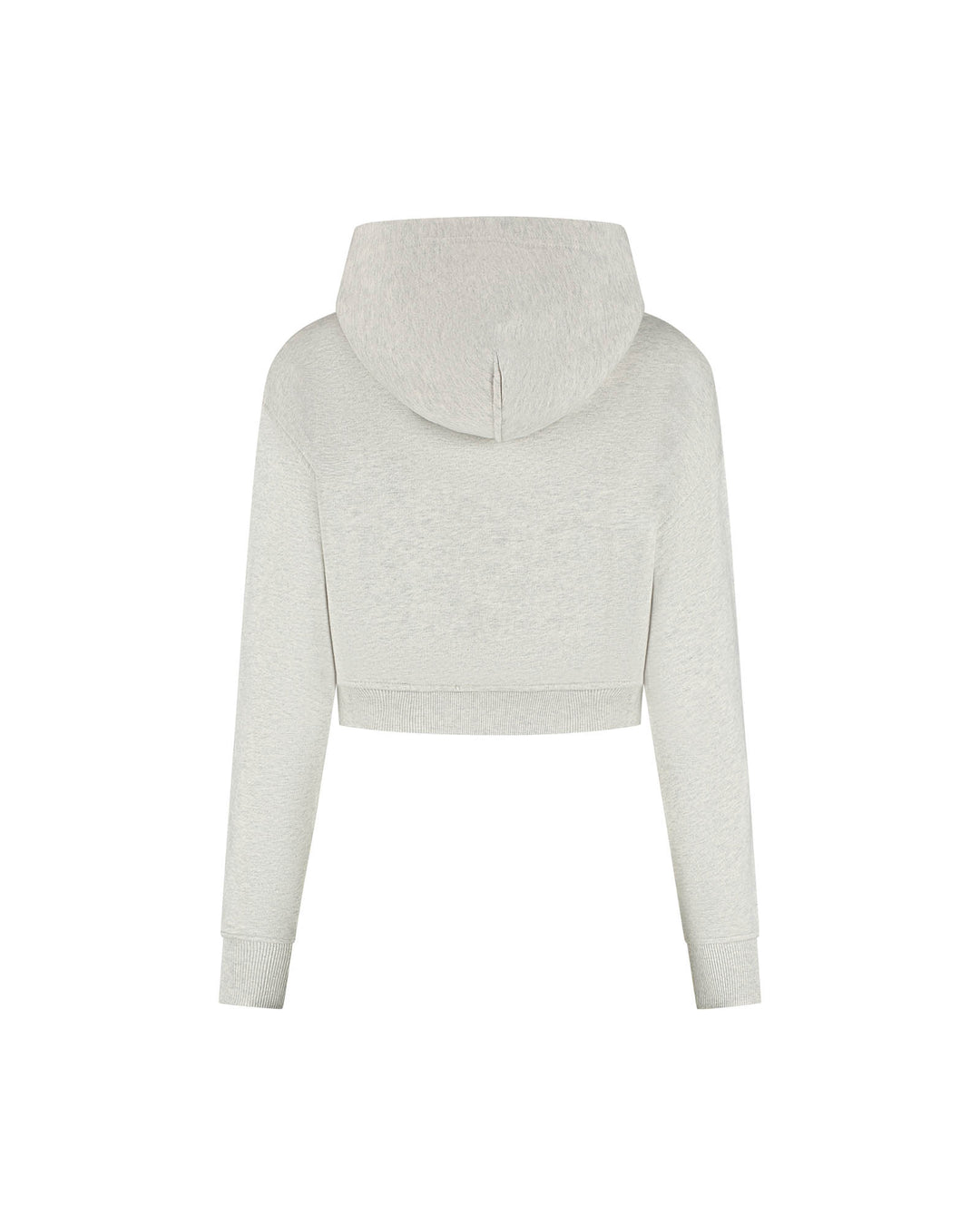 Cropped Zip Hoodie - Grijs Melee