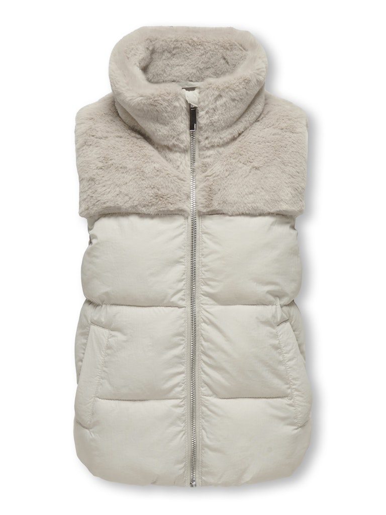 Kids Only Wanja bodywarmer beige – meisjes