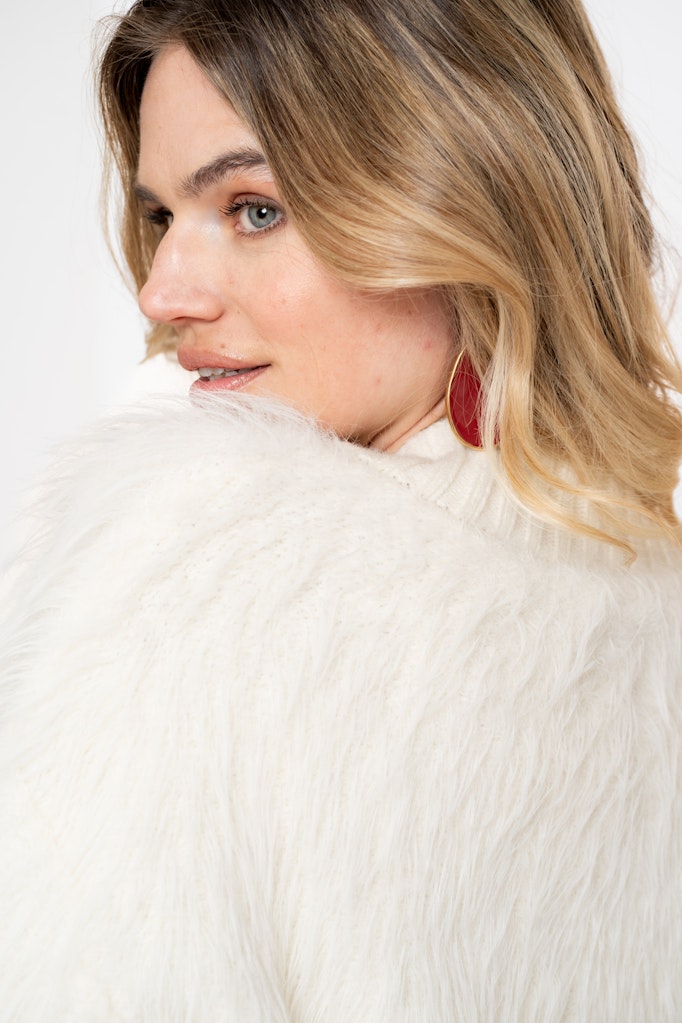 Cardigan Furry - Off-white