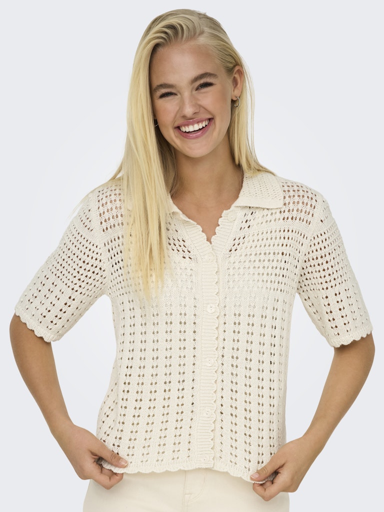Jdyrobin 2/4 Collar Cardigan Knt Noos - Off-white