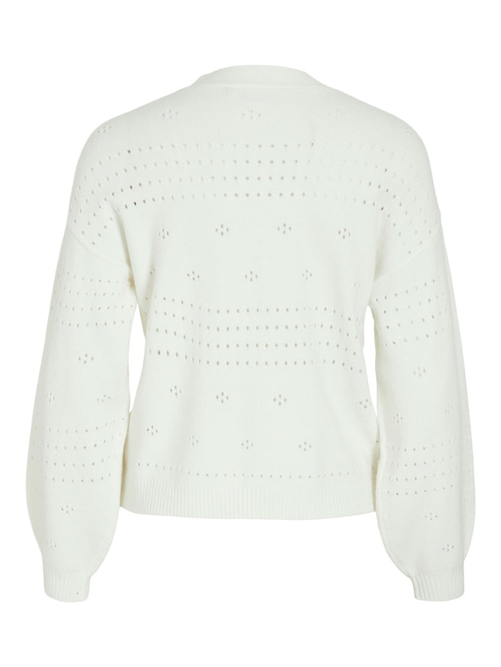 Viril V-neck L/s Knit Cardigan - No - Off-white