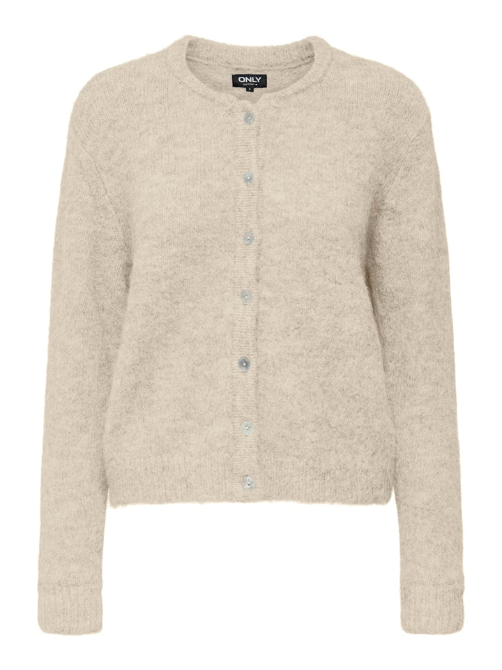 Onlmaggie Life Ls Button Cardigan Cc Knt - Beige