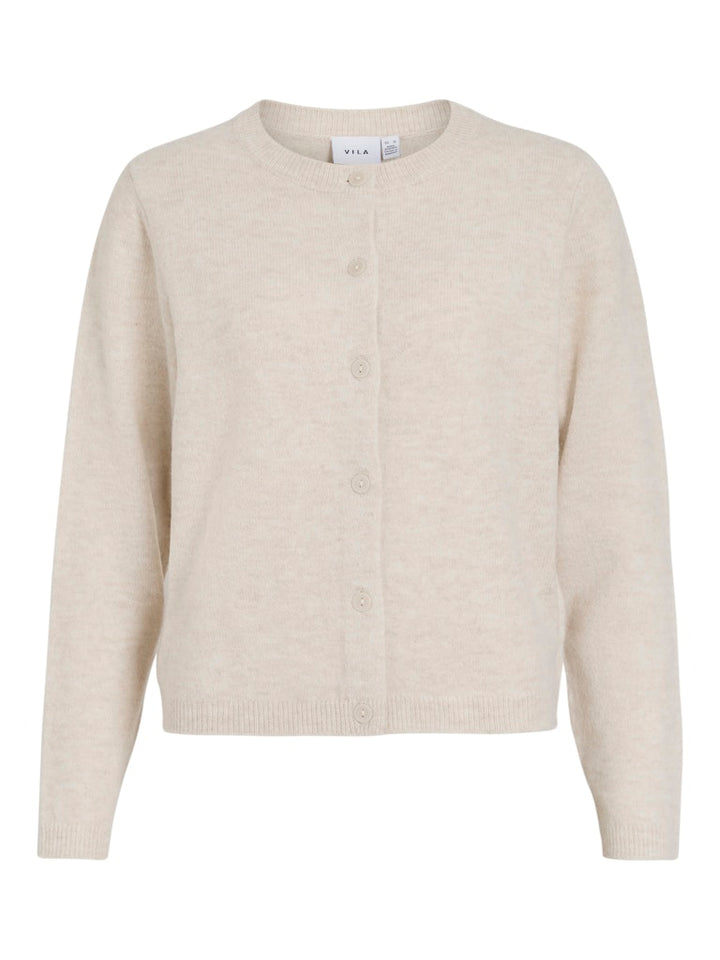 Viliga L/s O-neck Knit Cardigan - Noos - Beige
